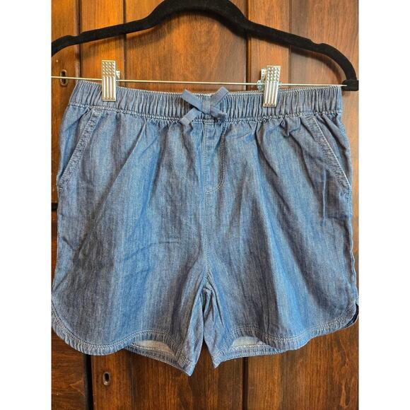 Lot of 2 -Chambray pull-on shorts size 14 - Picture 2 of 9